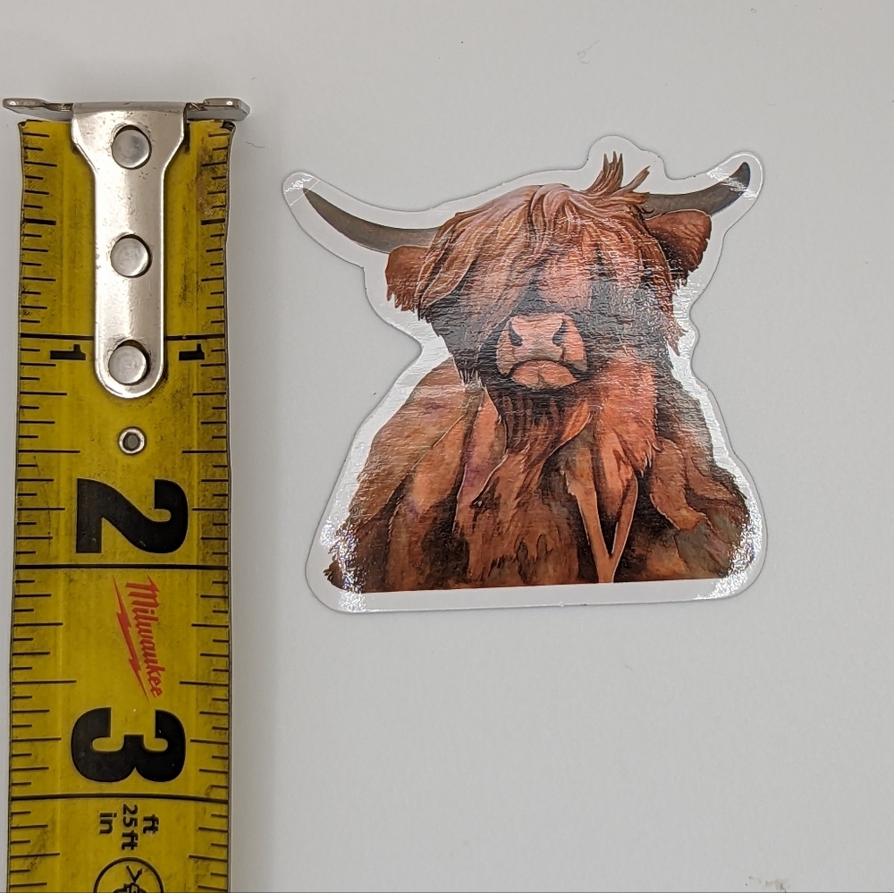 Highland Cow Sticker - Picture 2 of 2